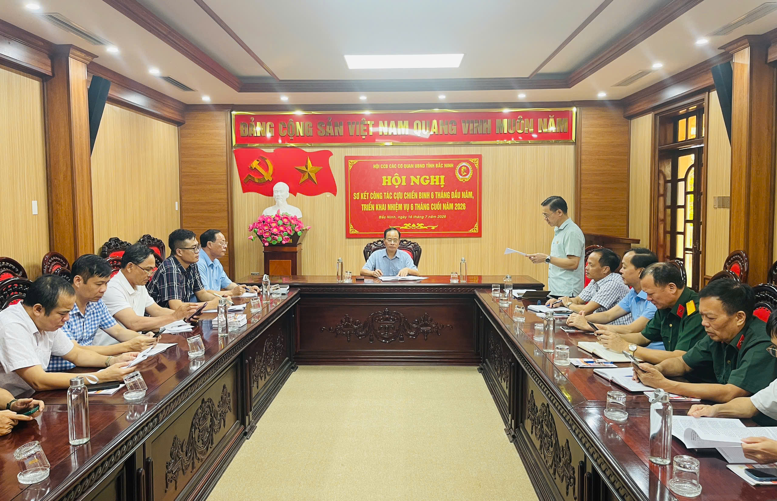 Hội Cựu chiến binh Các cơ quan UBND tỉnh tổ chức Hội nghị sơ kết công tác Hội 6 tháng đầu năm 2026